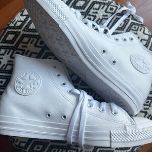 Chuck Taylor All Star Leather High Top Shoes